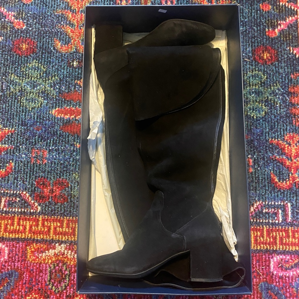 Cole Haan Black Suede Boots